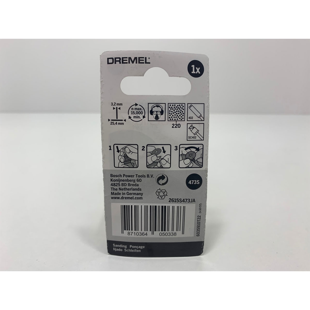 Dremel  Feinschleifbürsten 473S grob 220 Körnung Bild 2