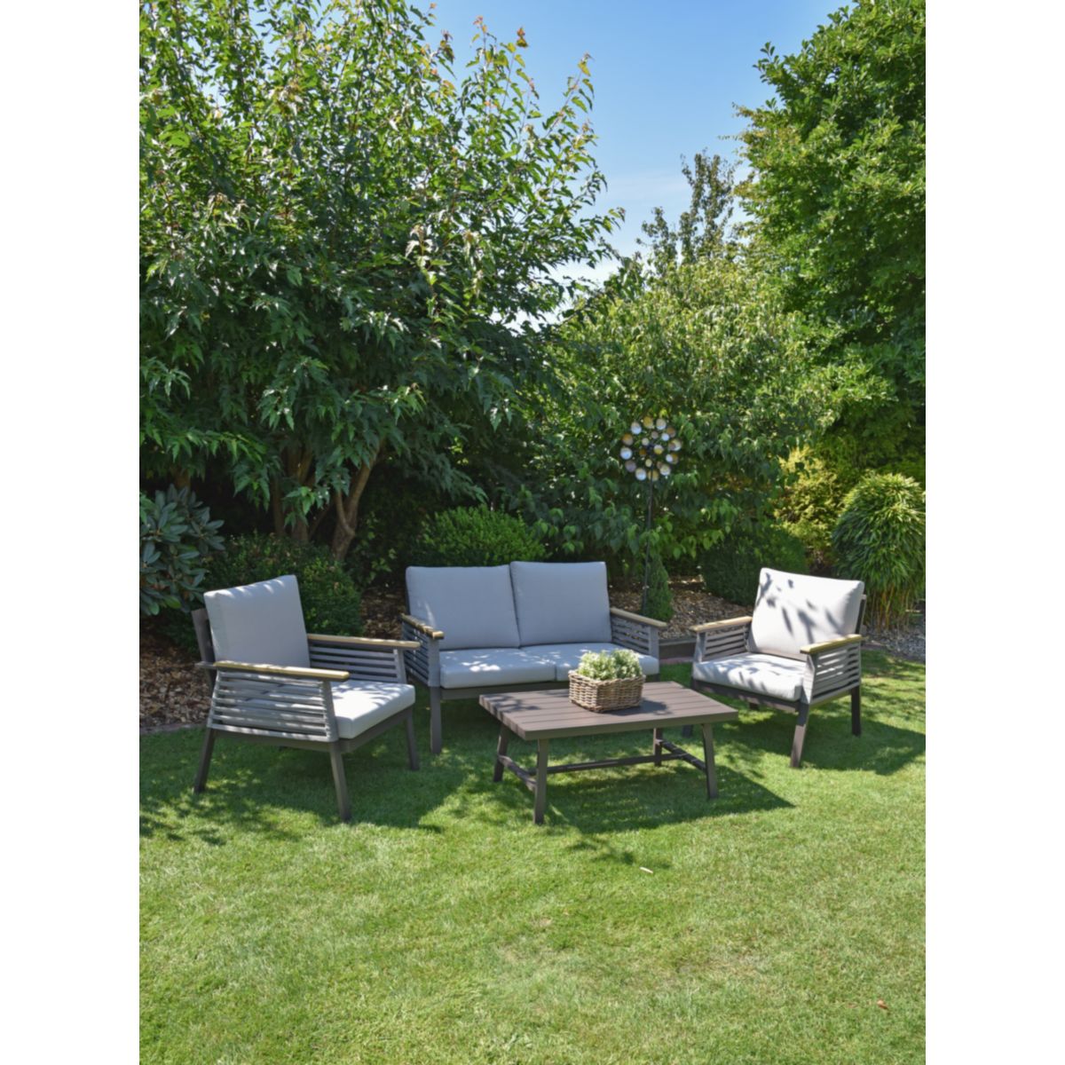 Garden Pleasure Lounge-Gruppe DENIA Aluminium, Non-Wood, Seilbespannung Bild 7