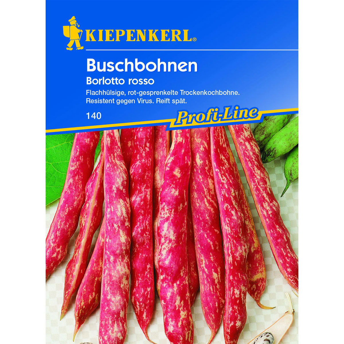 Kiepenkerl Buschbohnen Borlotto Rosso Bild 1