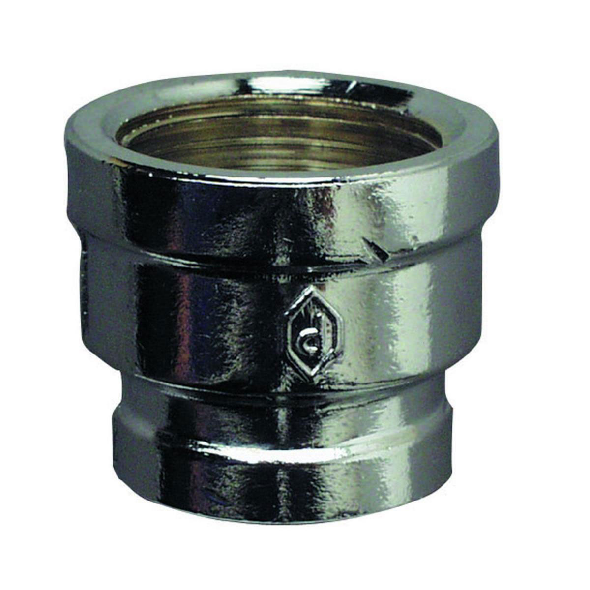 Reduziermuffe 1/2" x 3/8" verchromt