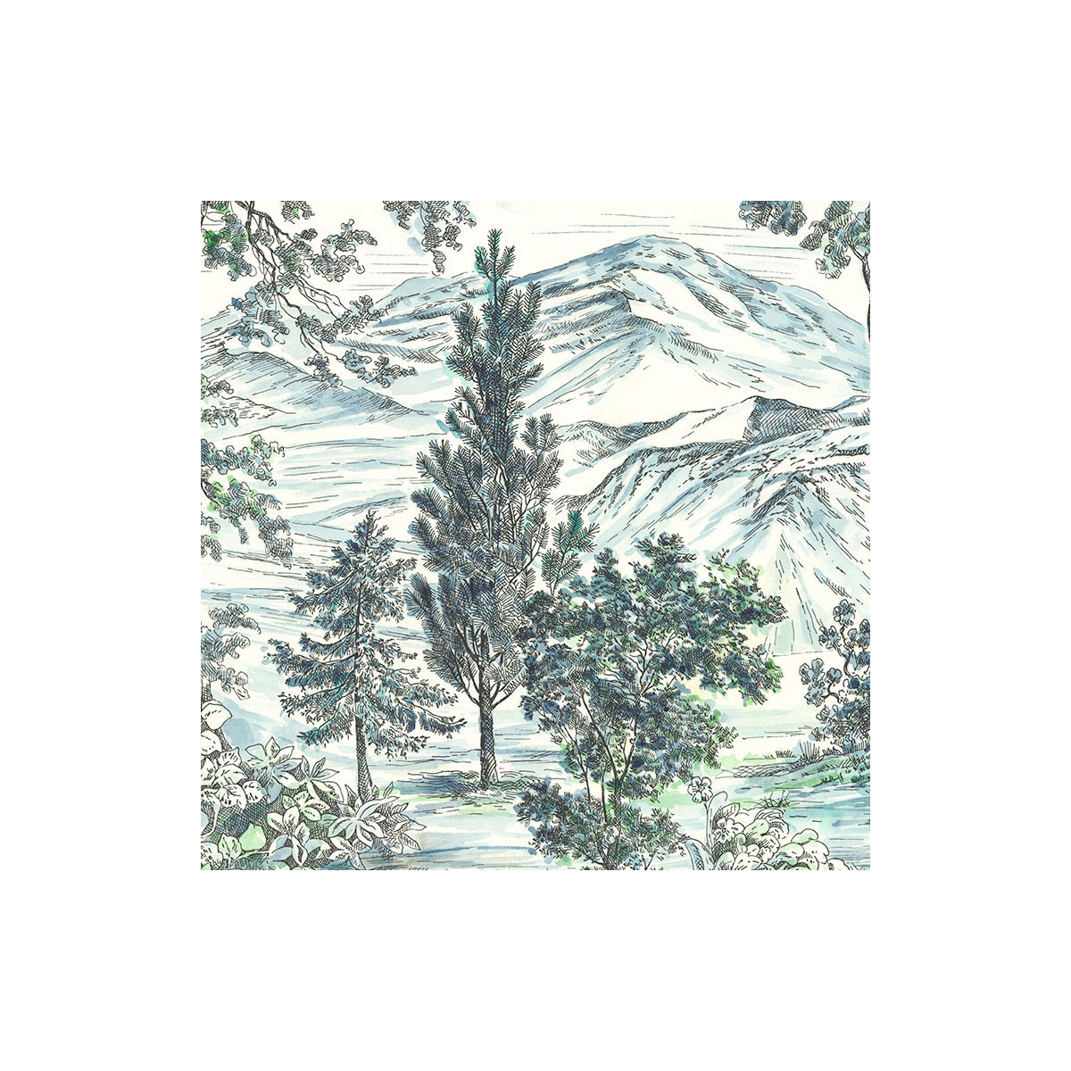 Komar  Vlies Fototapete Highland Trees 250x280 cm Bild 7