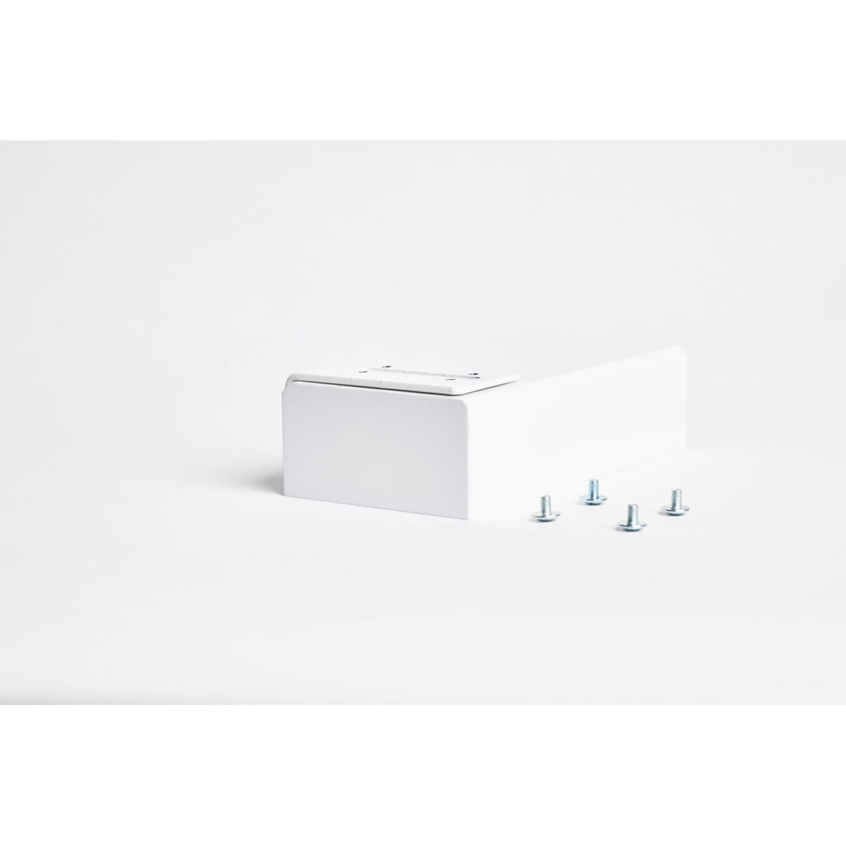 Hibitaro  Endkappen für obere Laufschiene für 2-läufige Deckenschiene Weiß Matt Bild 2