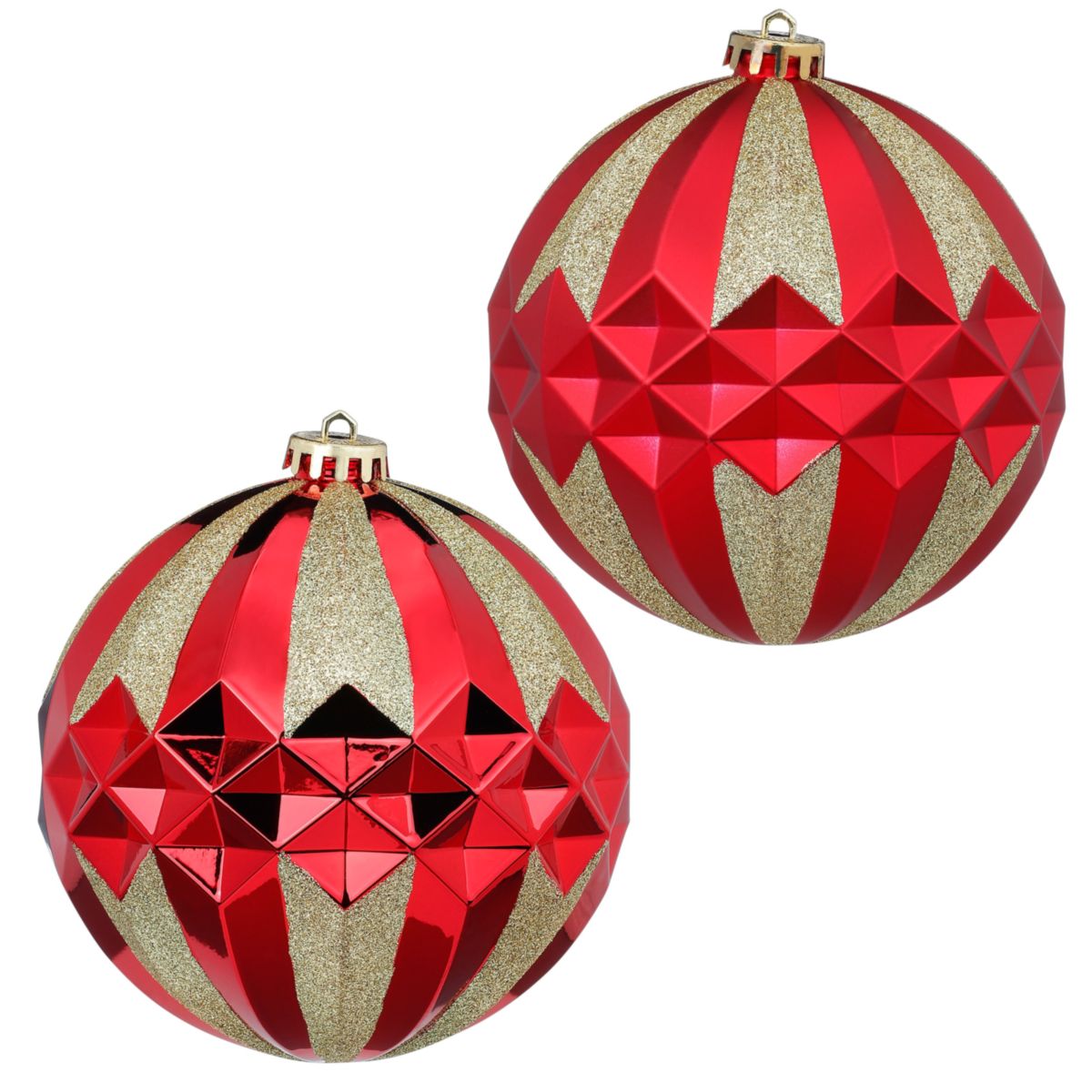 Kugelpaar 14,5cm Festive Red