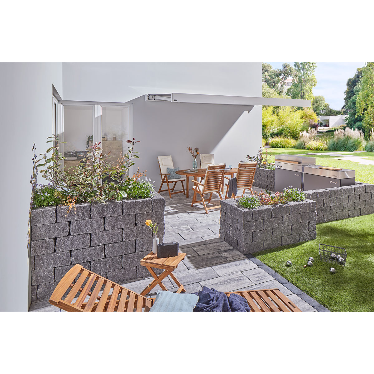 Mauerstein „Natura“ 35x15x16 cm Basalt-Schwarz Bild 3