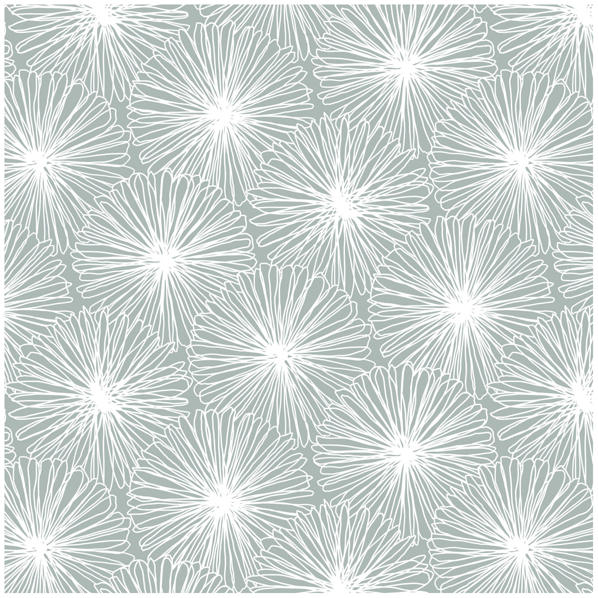 Gardinia  Flächenvorhang Bloomy schilfgrün Bild 1