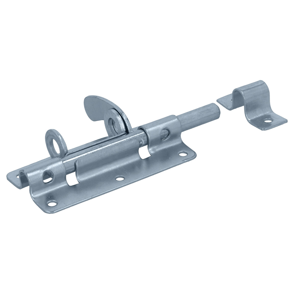 Suki Bolzenriegel blau verzinkt 100 x 50 mm