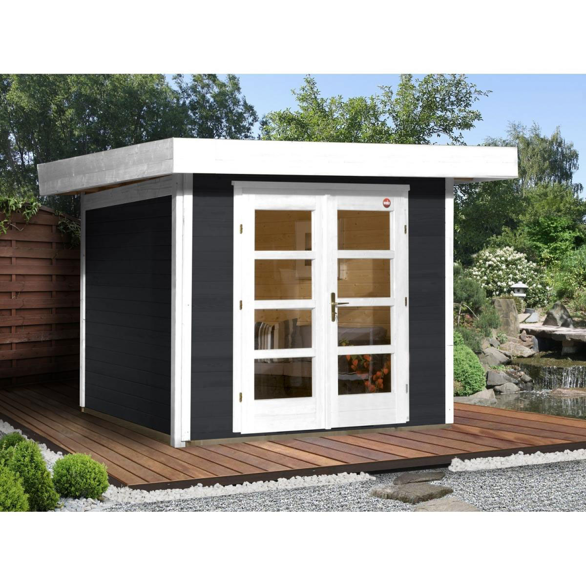 Weka Designhaus 126 356 x 314 x 226 cm grau