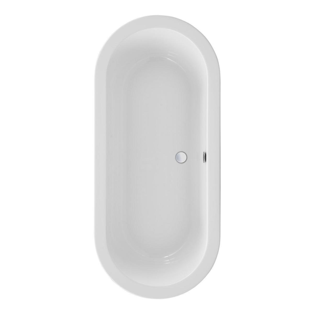 Ottofond Freistehende Badewanne Flora 1800 x 800 x 60 mm weiß Bild 1