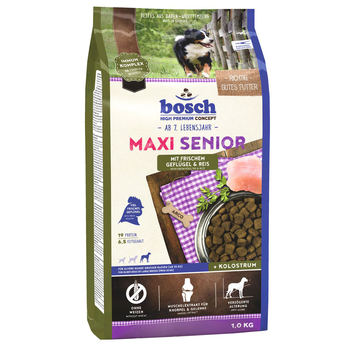 bosch high premium concept Dog Maxi Senior Geflügel 1 kg
