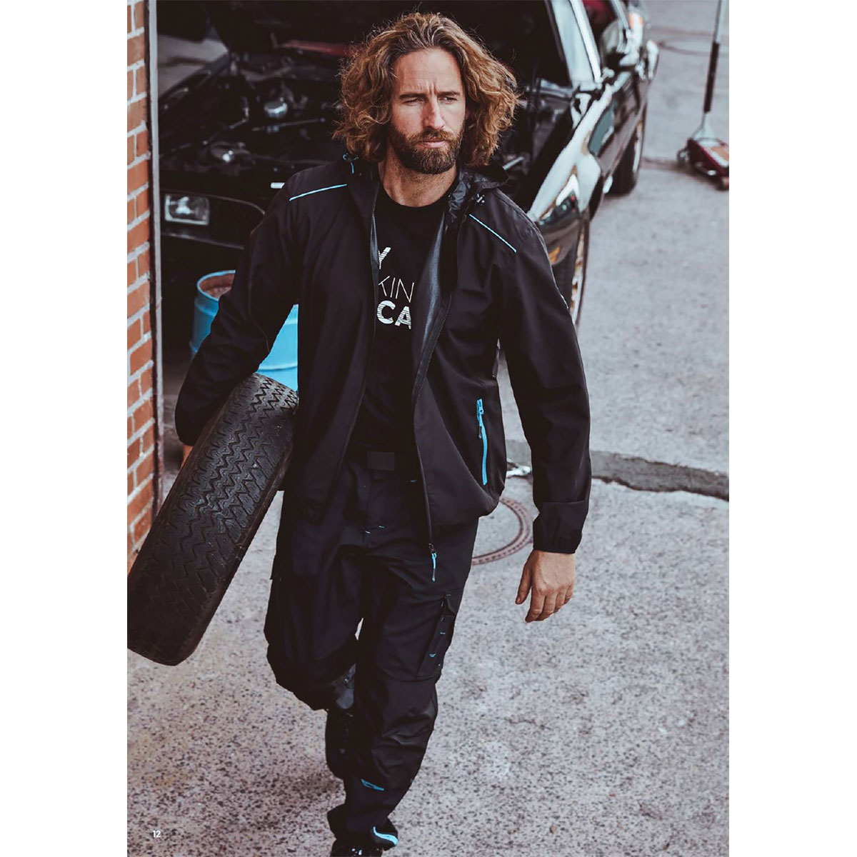 Terrax Workwear Arbeitsjacke schwarz-azur Größe M Bild 2