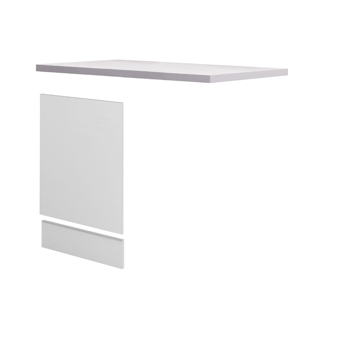 Flex-Well Geschirrspülerblenden-Set „Wito“, 3-teilig, weiß