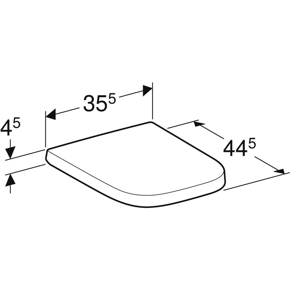 Geberit WC-Sitz Renova weiß mit Absenkautomatik Bild 6