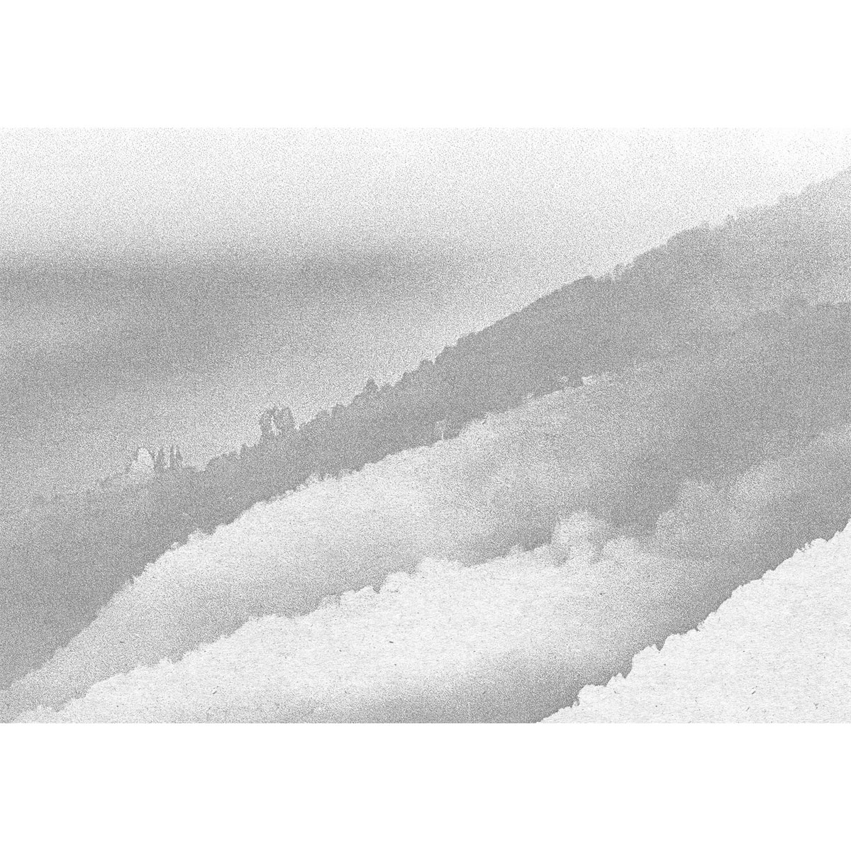 Komar  Vlies Fototapete White Noise Mountain 200x280 cm Bild 4