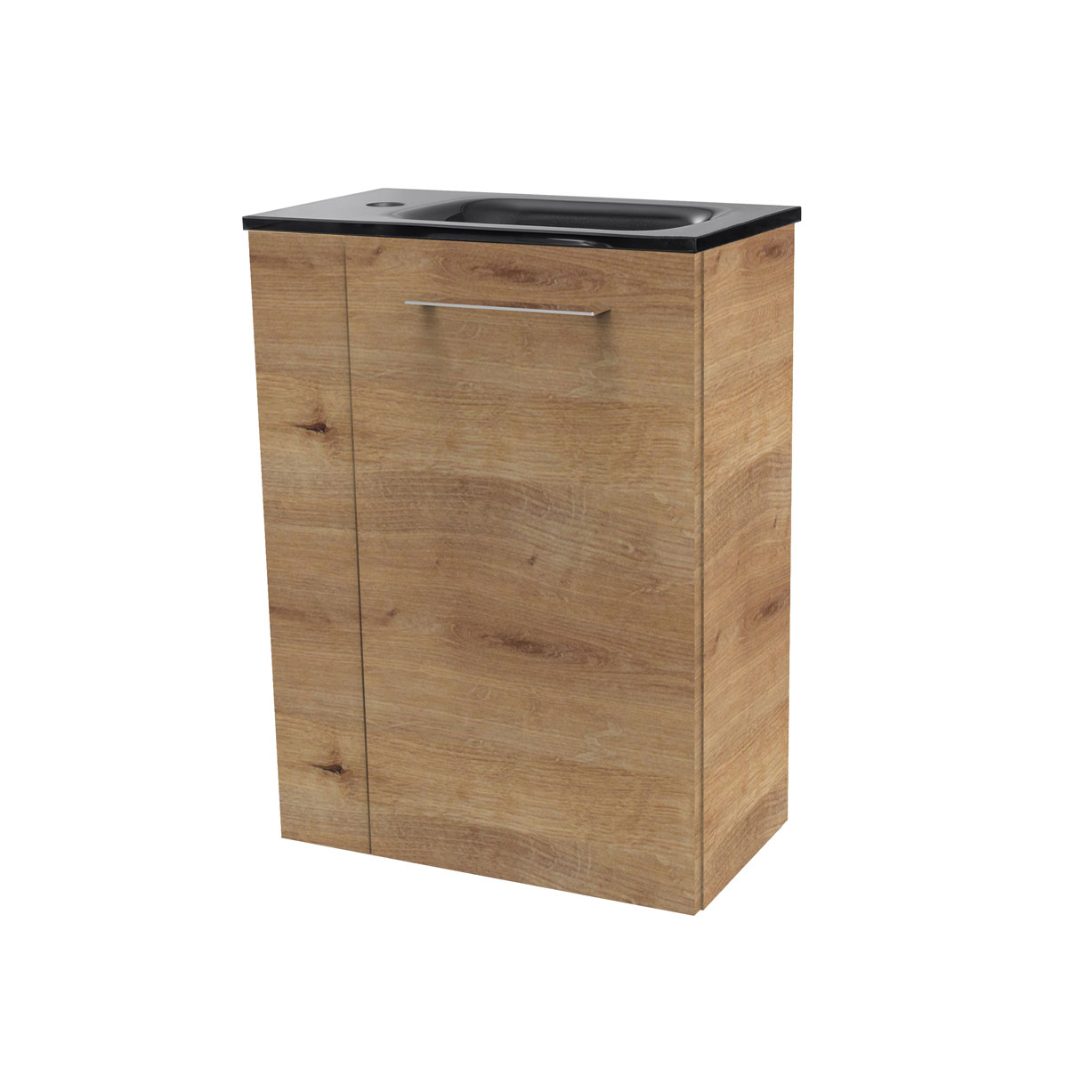 Fackelmann  Gäste-WC Glasbecken SBC 450 x 97 x 250 mm Grau links wie rechts verwendbar Bild 9