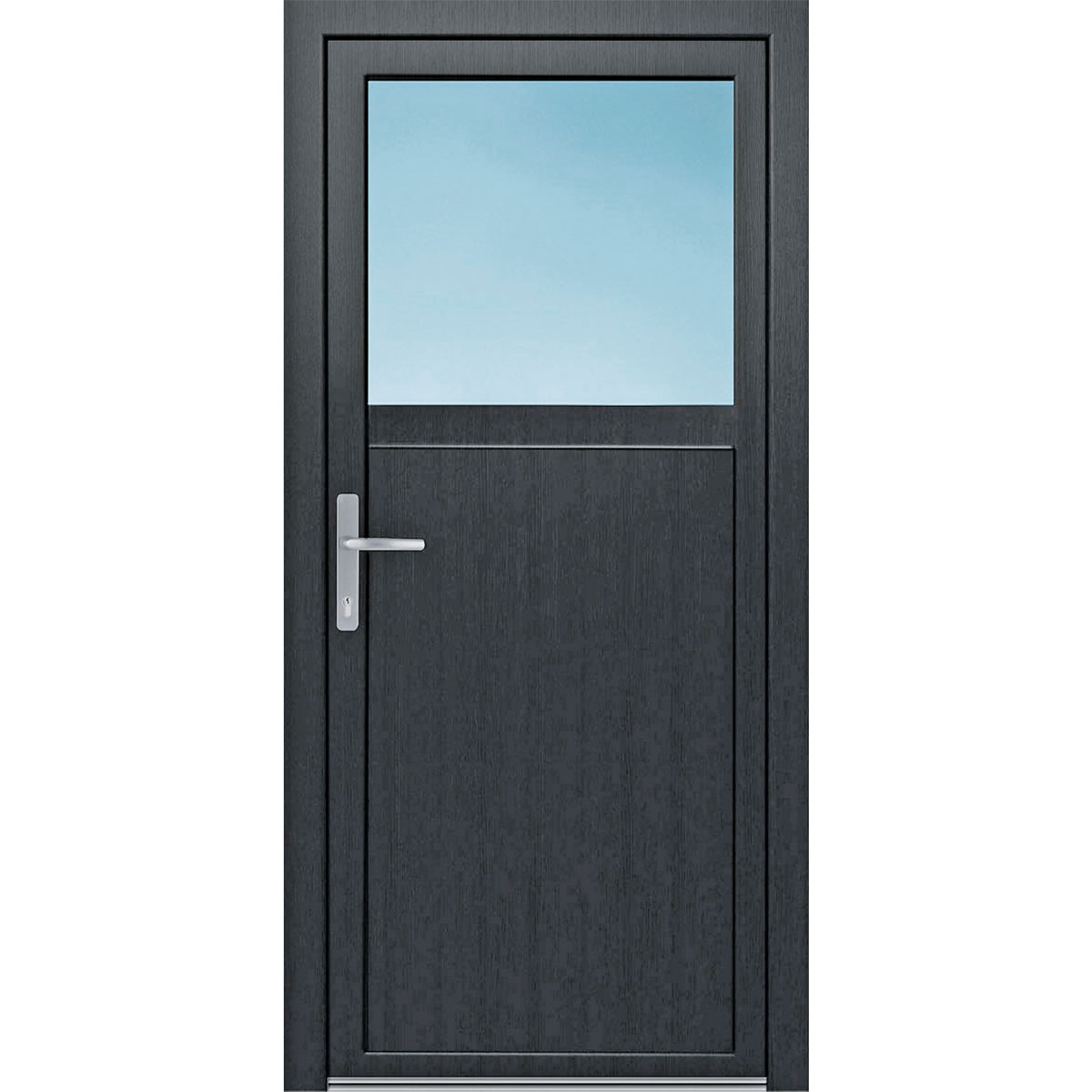 Kunststoff-Nebeneingangstür F02 BLR L anthrazit 98 x 200 cm