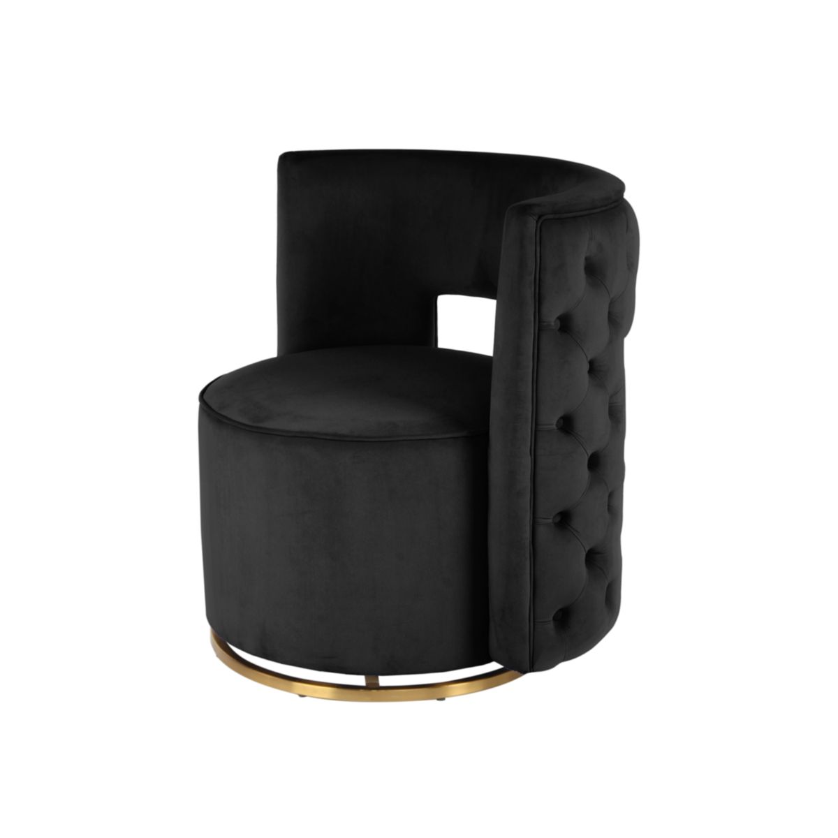 Sessel Drehsessel Beverly 125 schwarz gold Bild 2