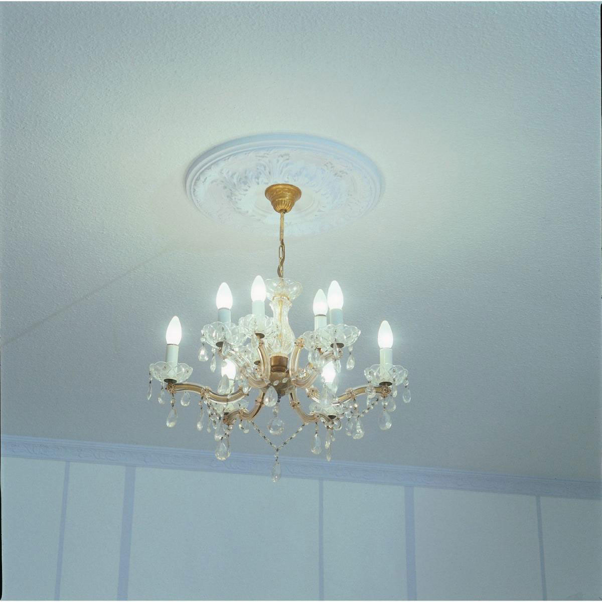 Rosette Eleonora weiß 41 cm Bild 2