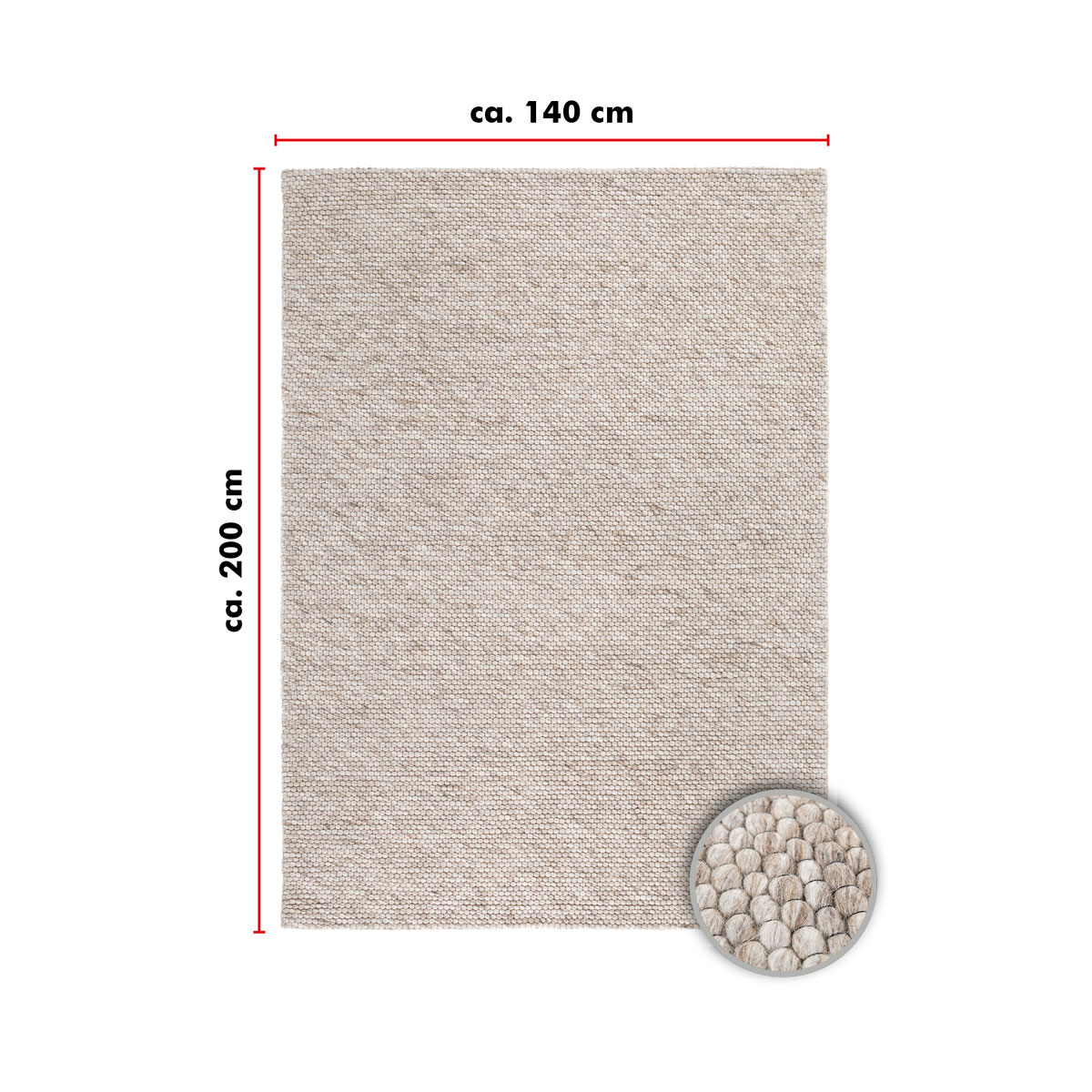 Barbara Becker  Teppich BB Brave beige natur 140 x 200 cm Bild 9