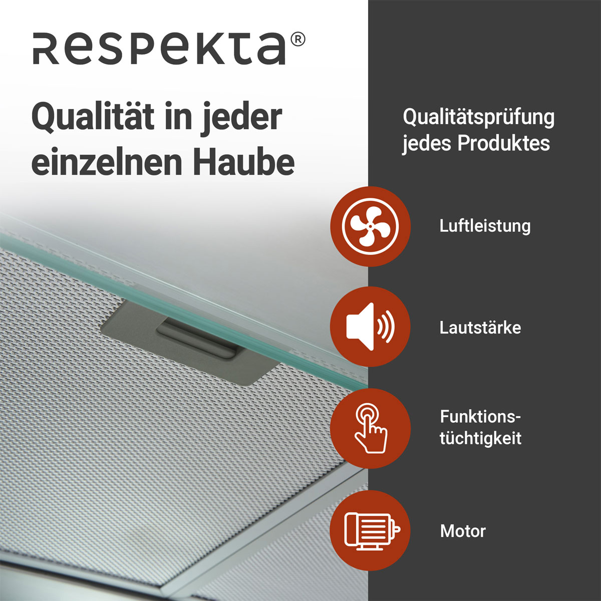 Respekta Tilla Unterbauhaube CH1259IXCN 60 cm Edelstahl Bild 8