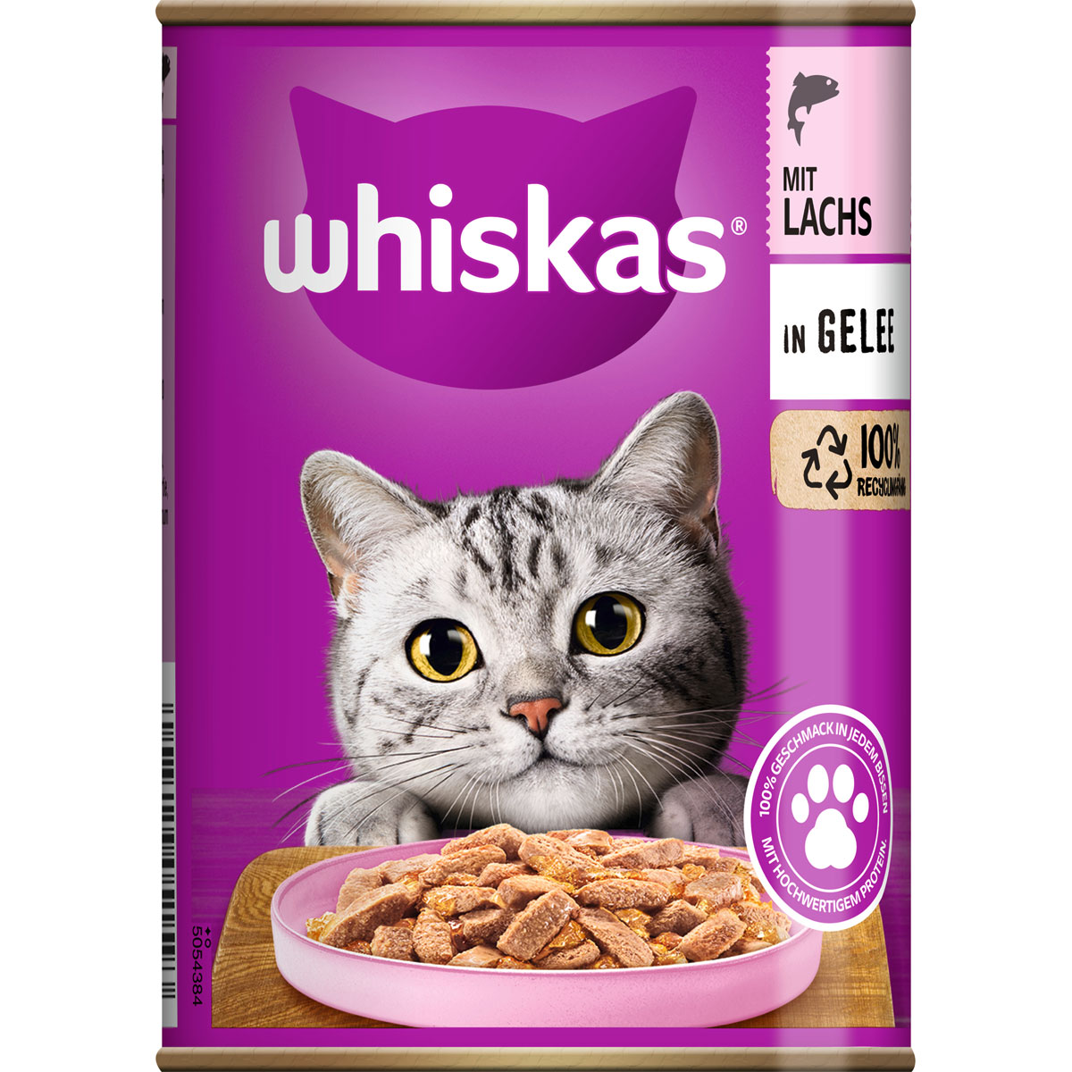 Whiskas Katzenfutter Lachs in Geele 400 g Dose