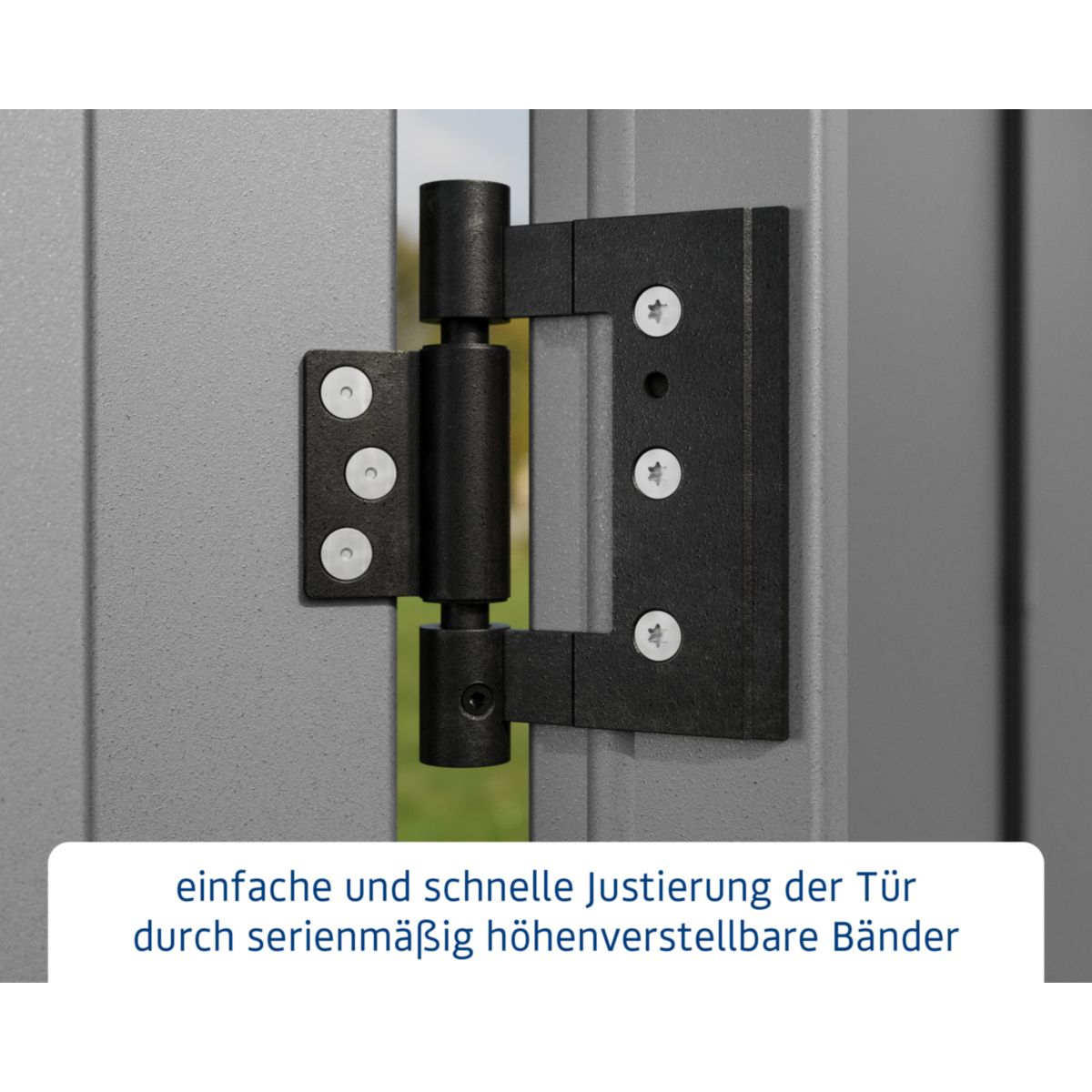 EcoStar  Gerätehaus Elegant-PTyp 1RAL9007 1 flg Bild 5