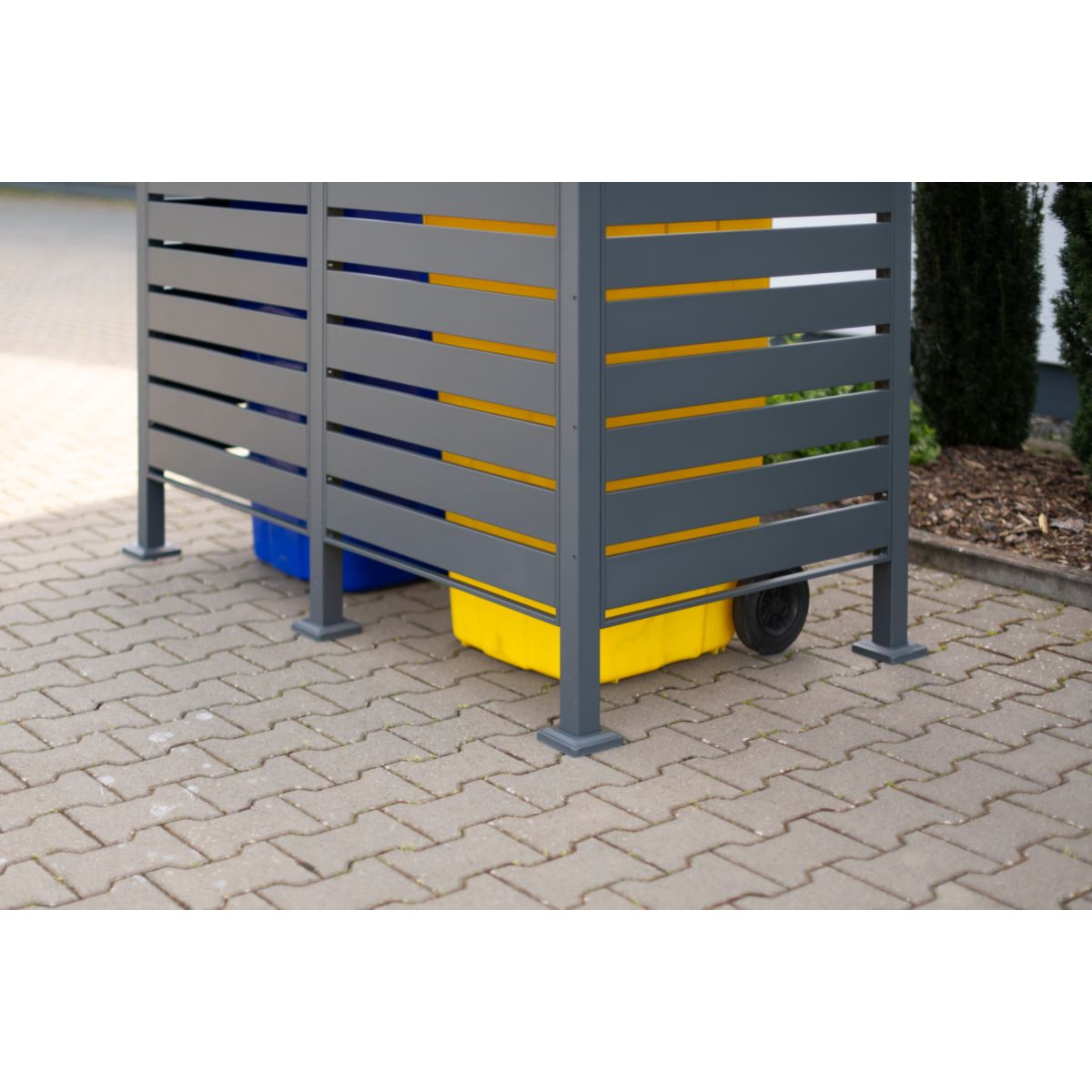 Westmann Mülltonnenverkleidung Planum 2x 240 L 1er Box 90x170x150 cm Bild 5