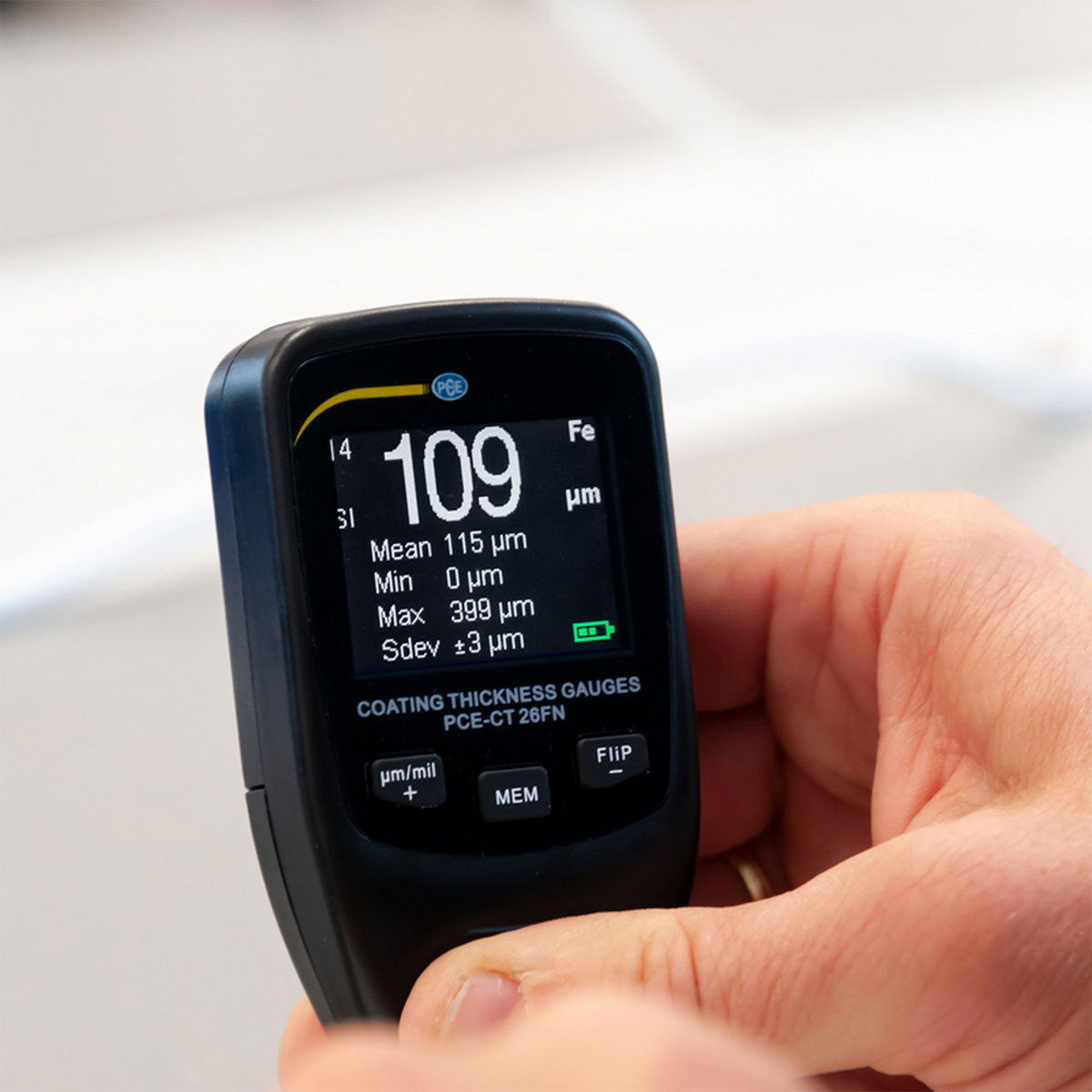 PCE Instruments Schichtdickenmessgerät „PCE-CT 26FN“, Dickenmessgerät Bild 5