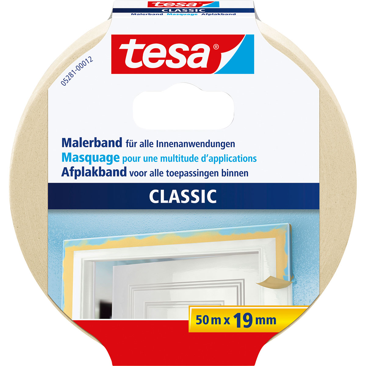 Tesa Malerband CLASSIC 50 m x 1,9 cm Bild 1