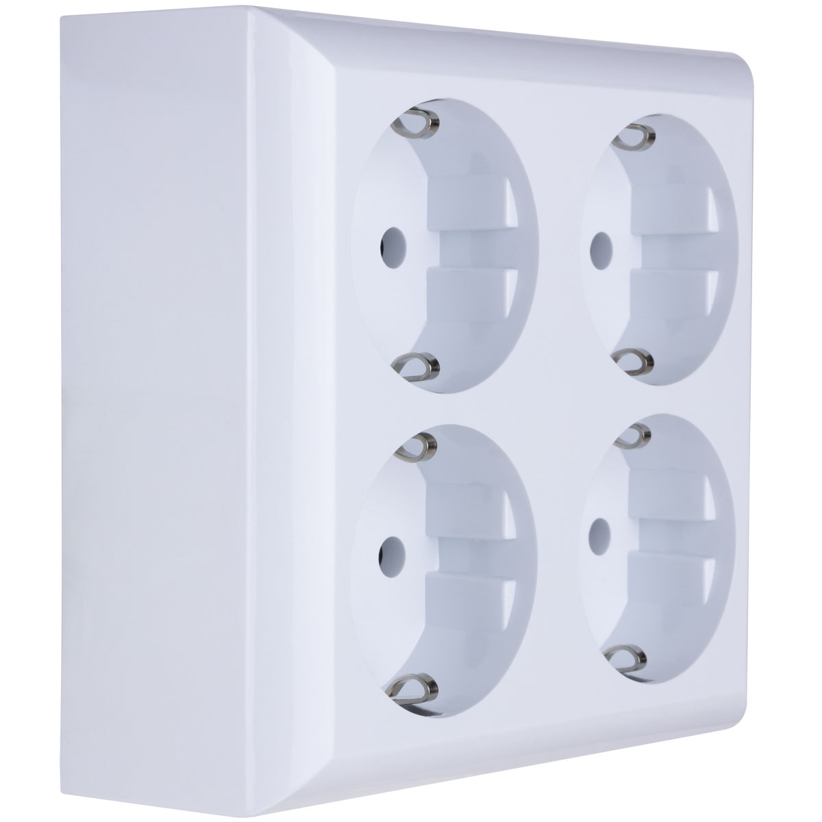 REV Ritter AP-Schalterprogramm PlanoLuxe weiß Steckdose 4-fach Bild 4