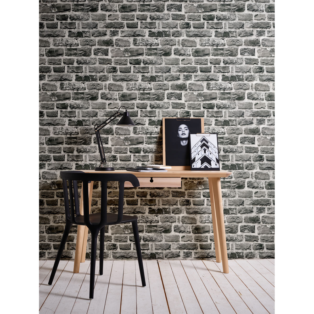 AS Creation Vliestapete neue Bude 2.0 10,05 x 0,53 m Bruchstein anthrazit Bild 2