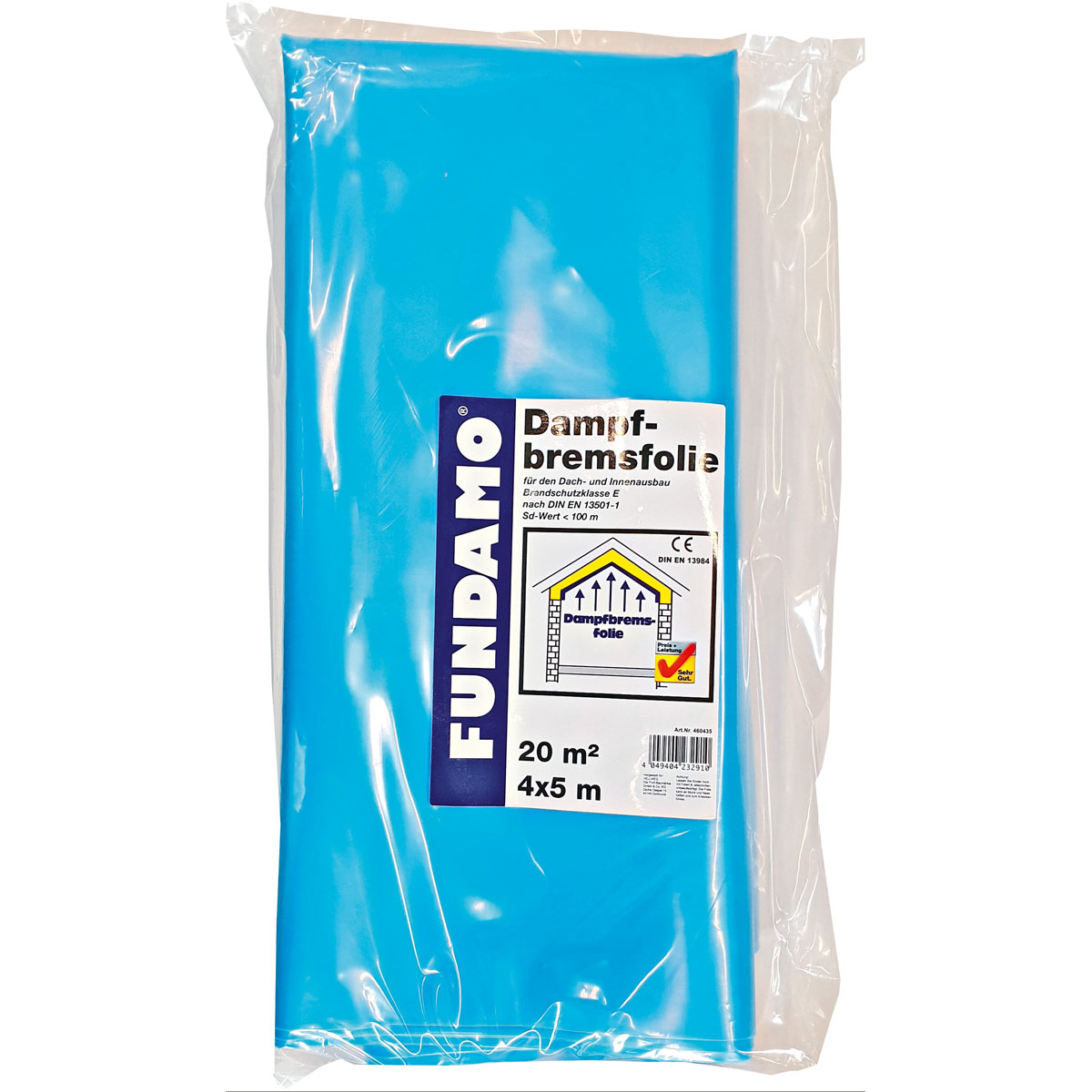Fundamo Dampfbremsfolie 4 x 5 m blau ca 200µm Norm GKV