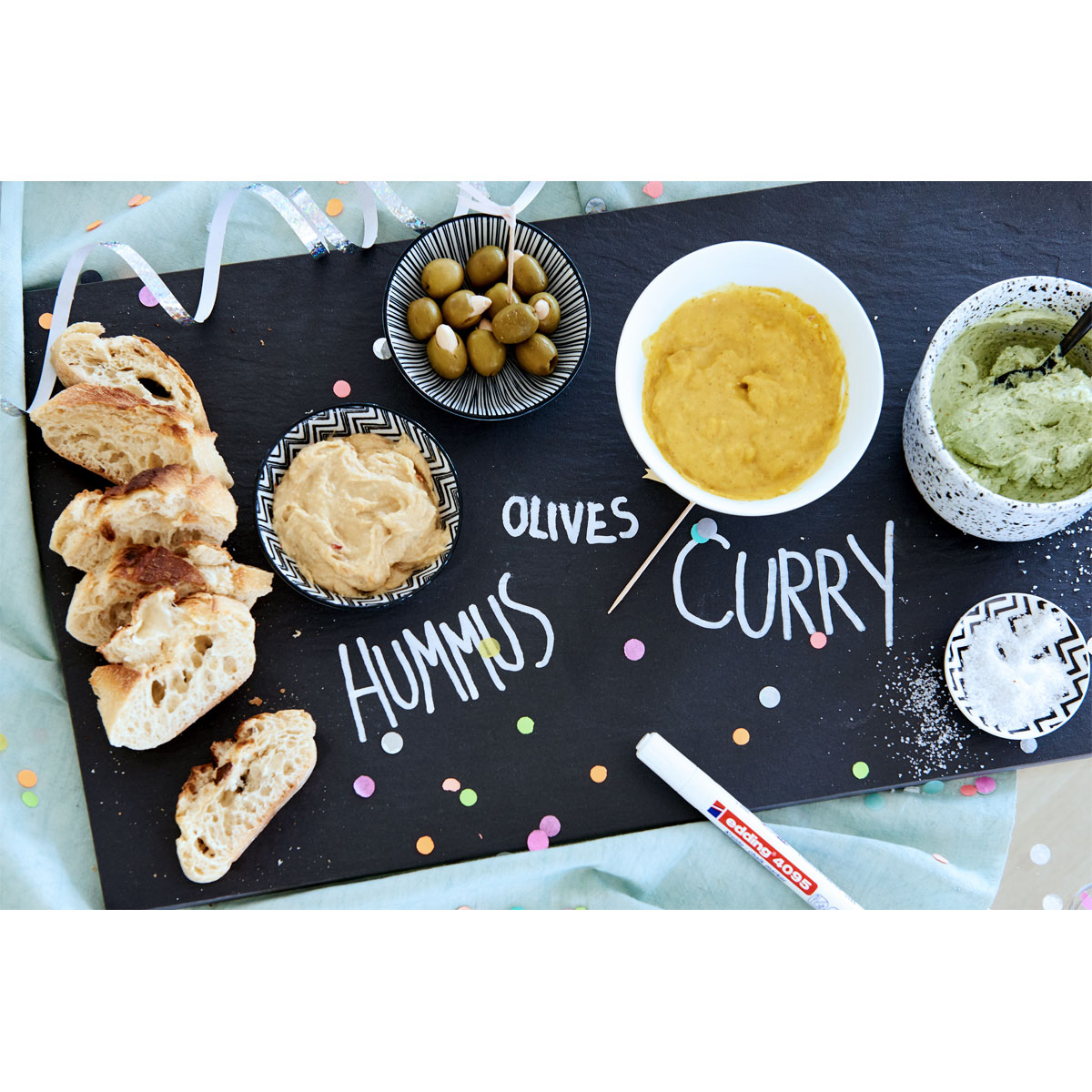 Edding  Kreidemarker e-4095/1 weiß Bild 3