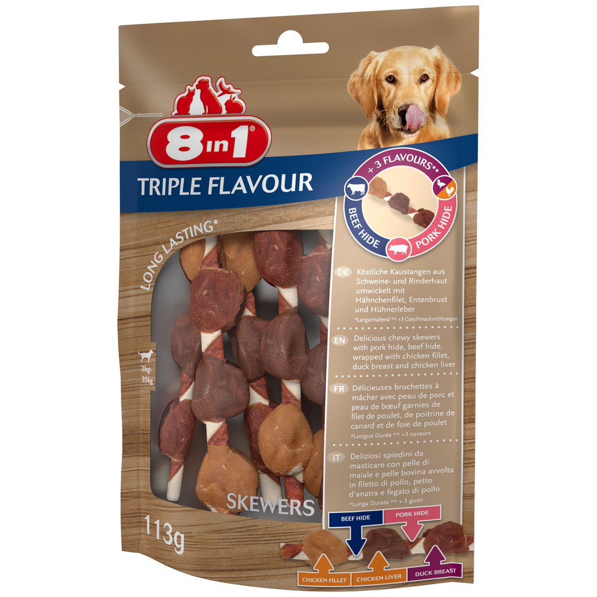 8in1  Triple Flavour Skewers 6 Stück Bild 2