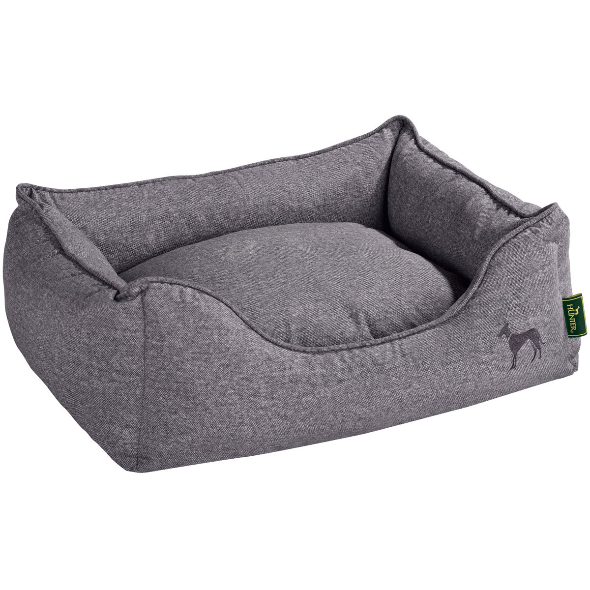 Hunter Hundesofa Boston grau 80 x 60 cm Größe M