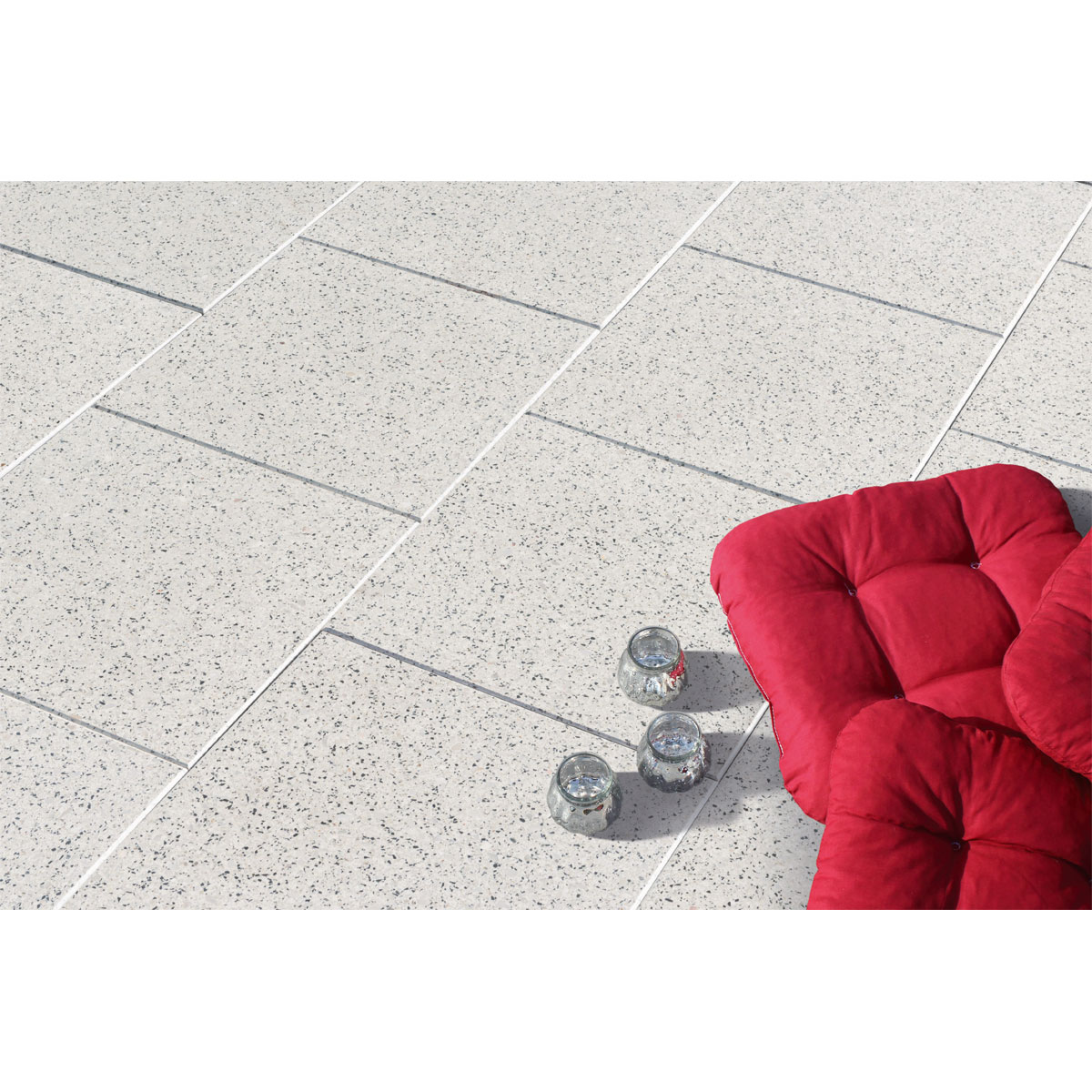 Diephaus  Terrassenplatte Fine Granit-Weiss 40 x 40 x 4 cm Bild 2