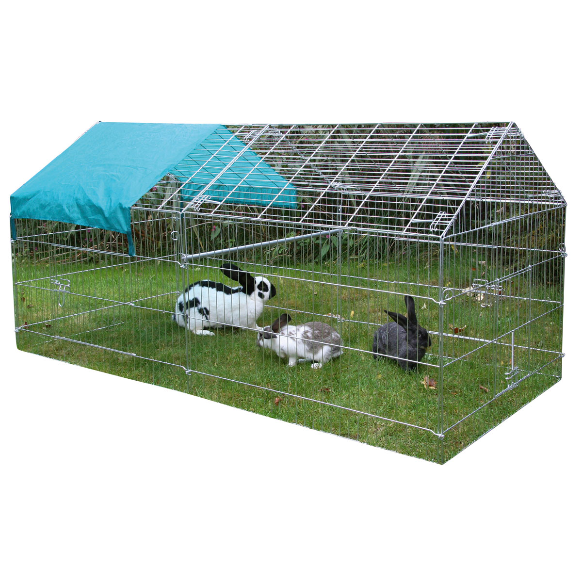 Freilaufgehege verzinkt 103 x 103 x 220 cm Bild 1