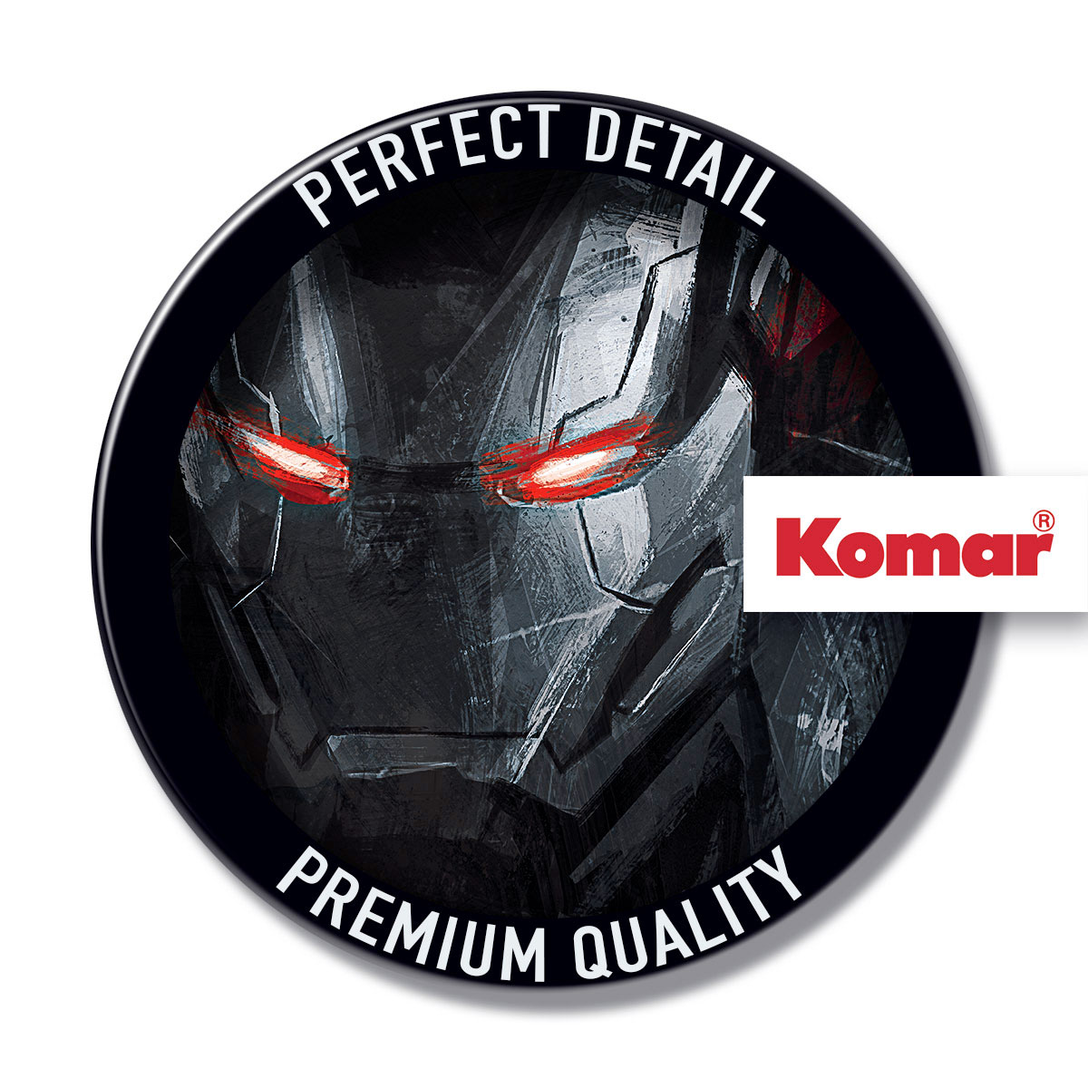 Komar  Selbstklebende Vlies Fototapete rund Avengers Painting War-Machine Durchmesser 125 cm Bild 3