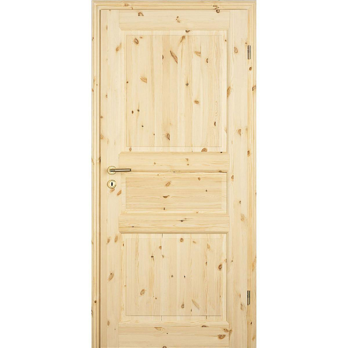 Borne Zimmertür Landhaus 03 Kiefer roh 86 x 198,5 cm DIN rechts