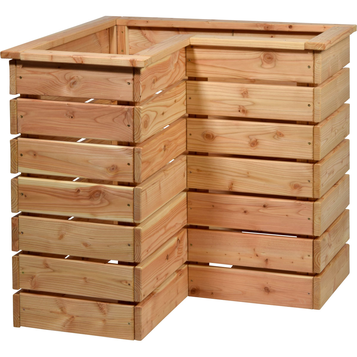 dobar Eck-Hochbeet 78 x 73 x 78 cm beige Bild 1