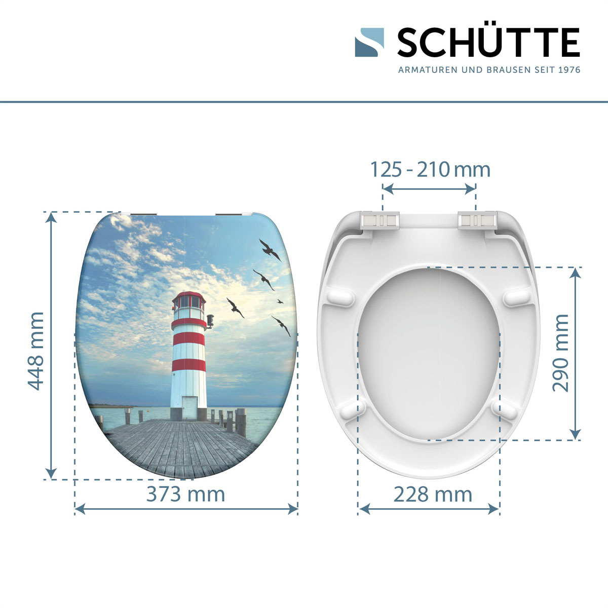 Schütte Duroplast WC-Sitz LIGHTHOUSE mit Absenkautomatik Bild 7