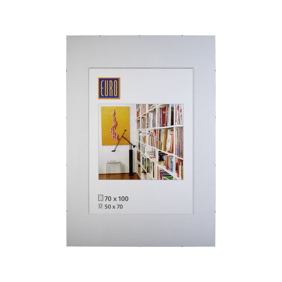 Bilderrahmen 70 x 100 cm weiß rahmenlos