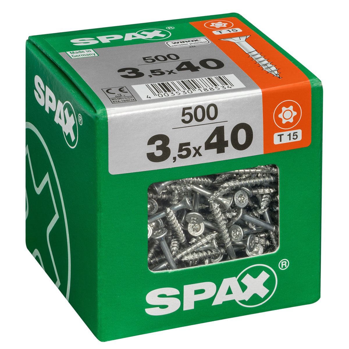 Spax Universalschrauben WIROX Senkkopf 3,5 x 40 XL 500 St Bild 2