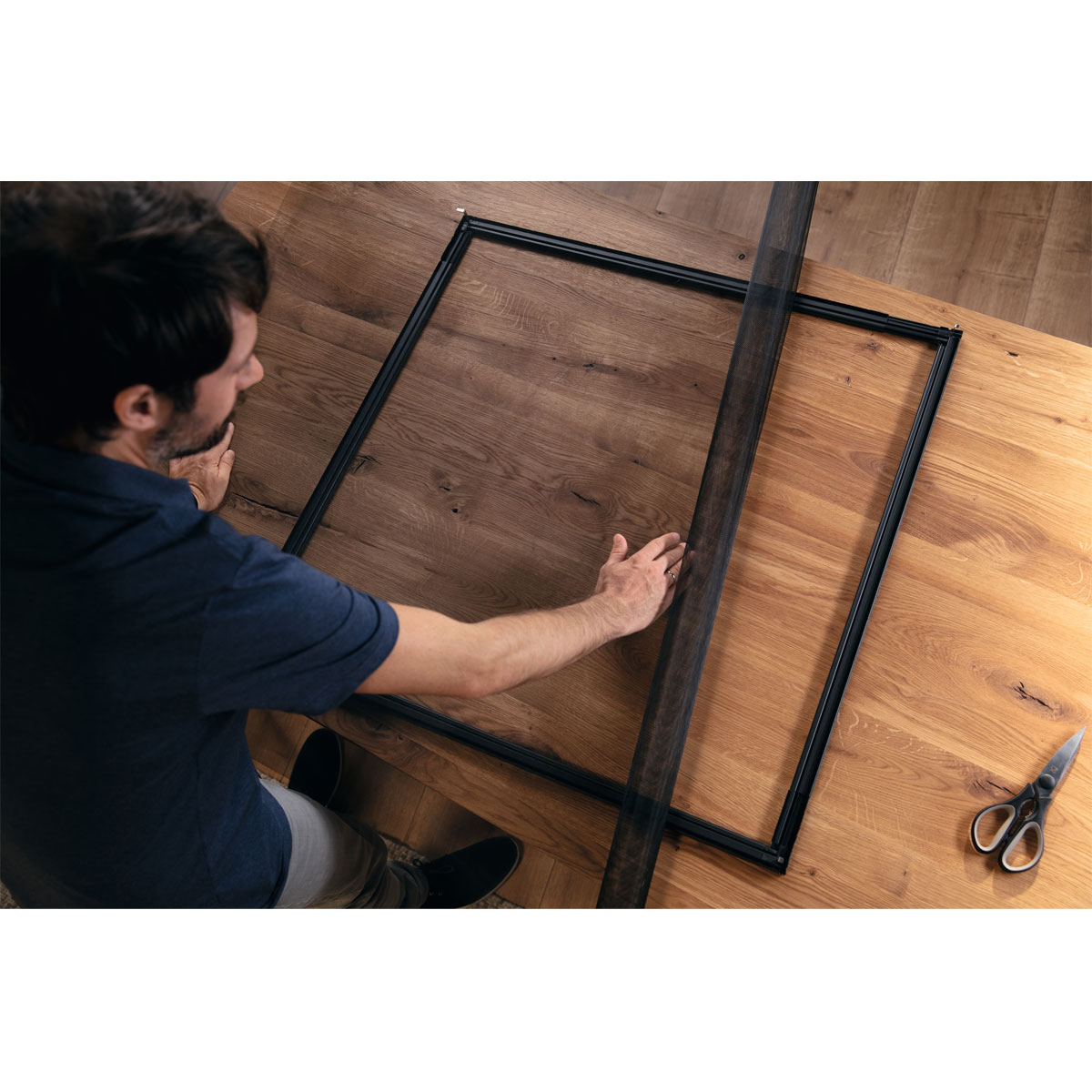 Tesa Insektenschutzfenster FALT anthrazit stufenlos verstellbar Bild 3