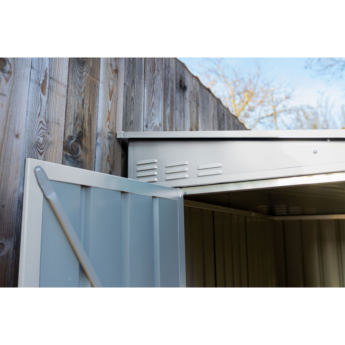 Globel Gerätehaus Lean To 2,5m² silber Bild 8