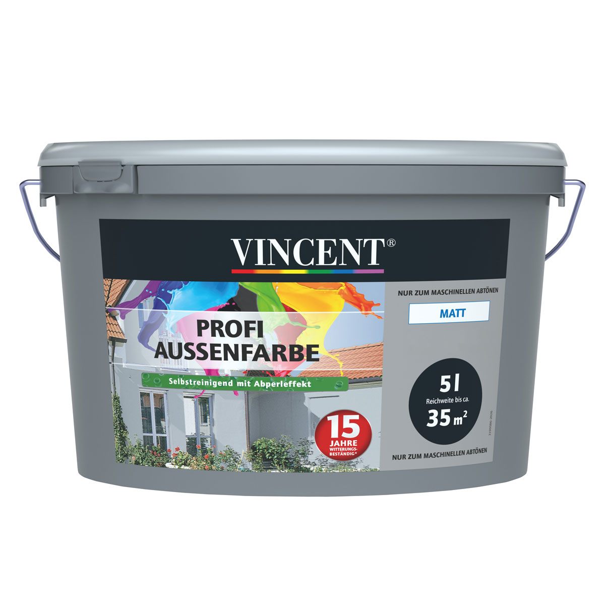 Vincent  FassadenfarbeProfi Aussenfarbe MIX IT! matt 5 l