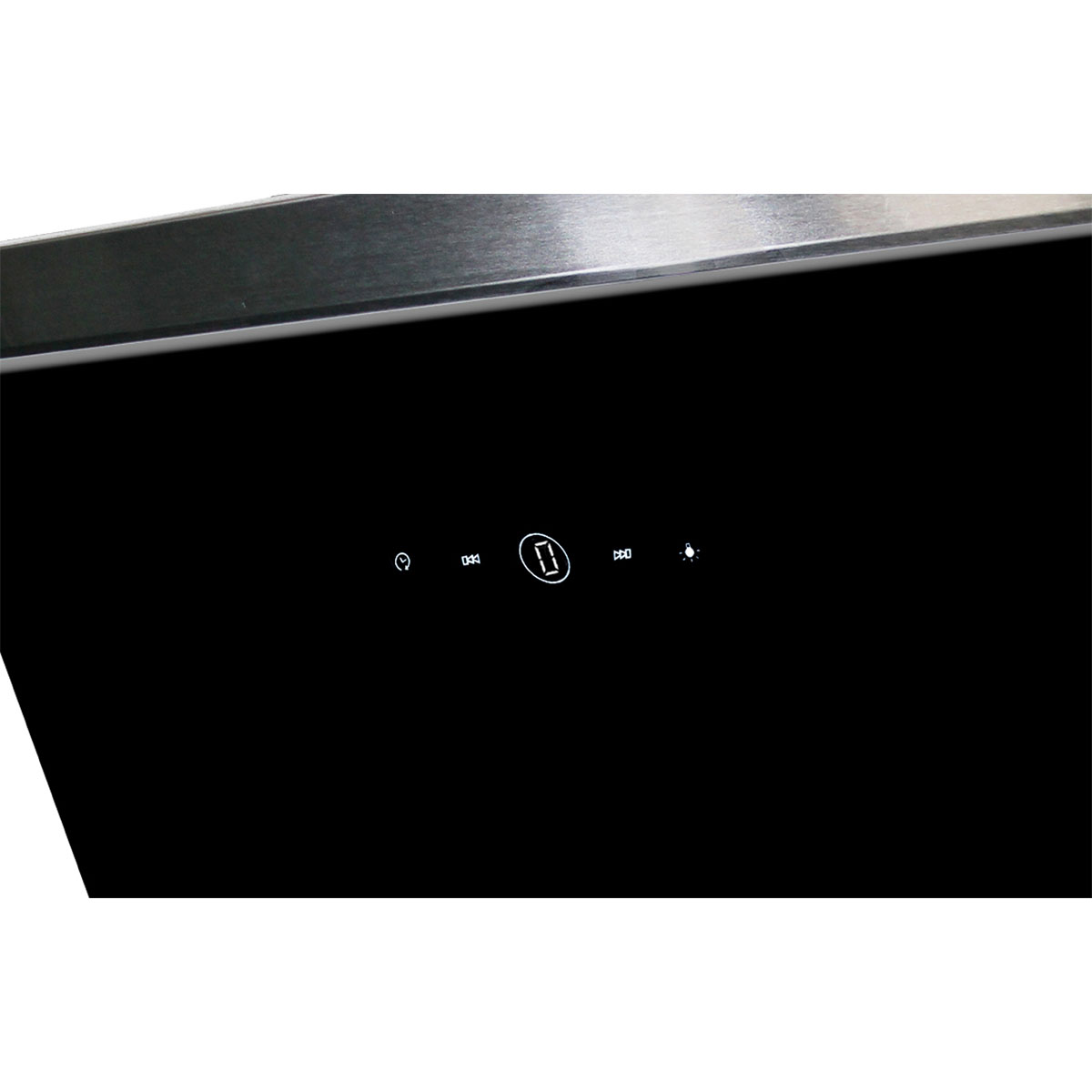 Respekta Haube Schwarz, 60 cm, EEK A++9 Leistungsstufen LED-Beleuchtung Bild 5