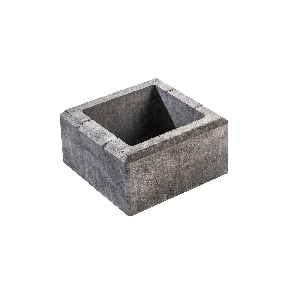 Diephaus  Mauerstein Fine weiss-schwarz Pfleilerstein 37,5 x 37,5 x 20 cm Bild 1