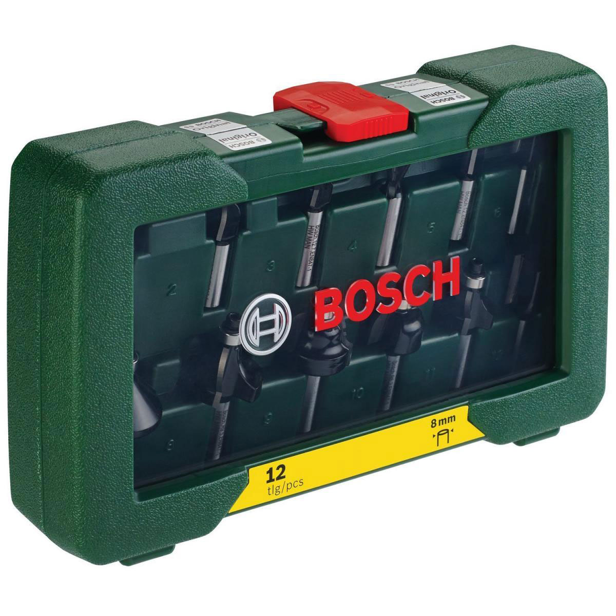 Bosch  Prom HM-Fräserset 8 mm Schaft 12- teilig  Bild 2