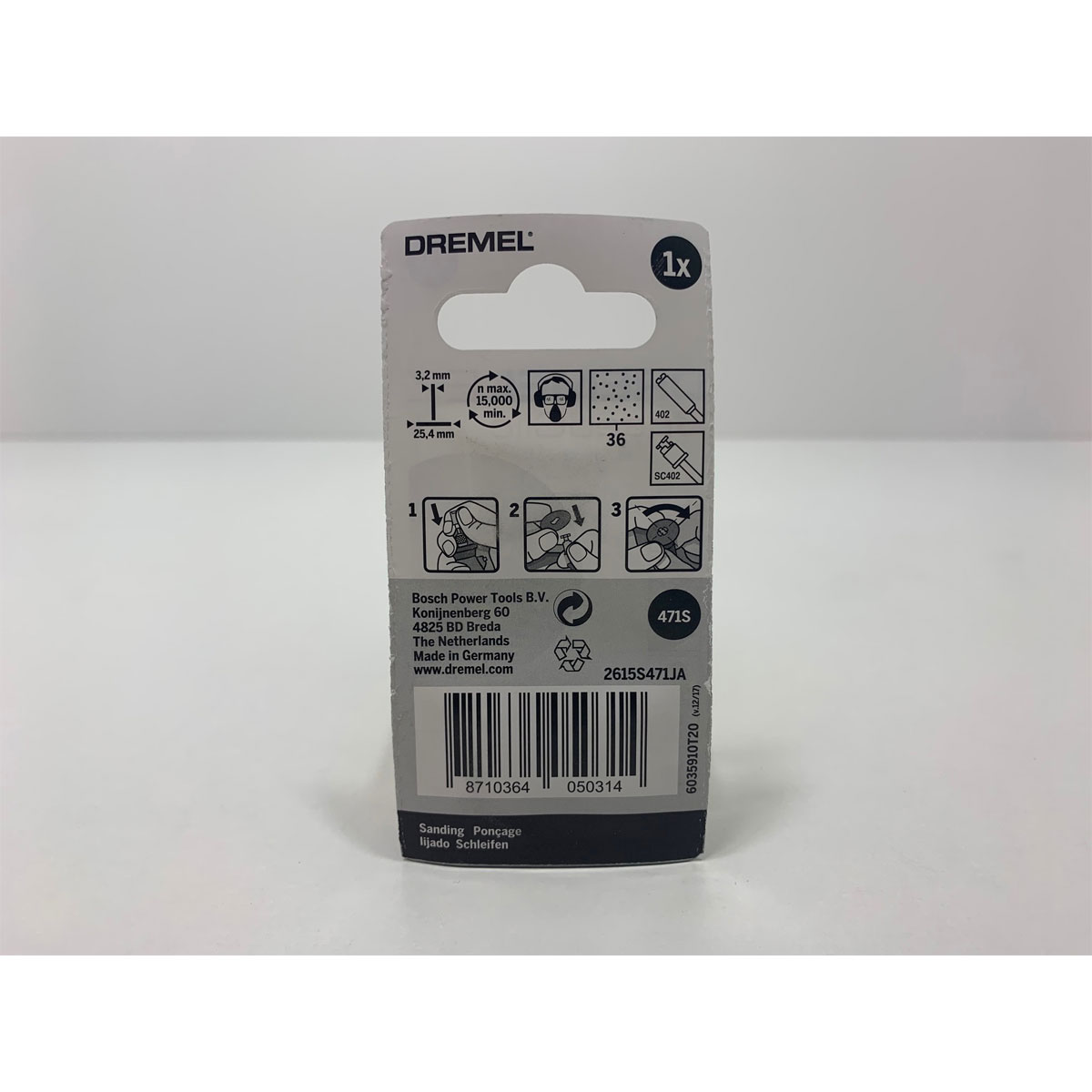 Dremel  Feinschleifbürsten 471S grob 36 Körnung Bild 2