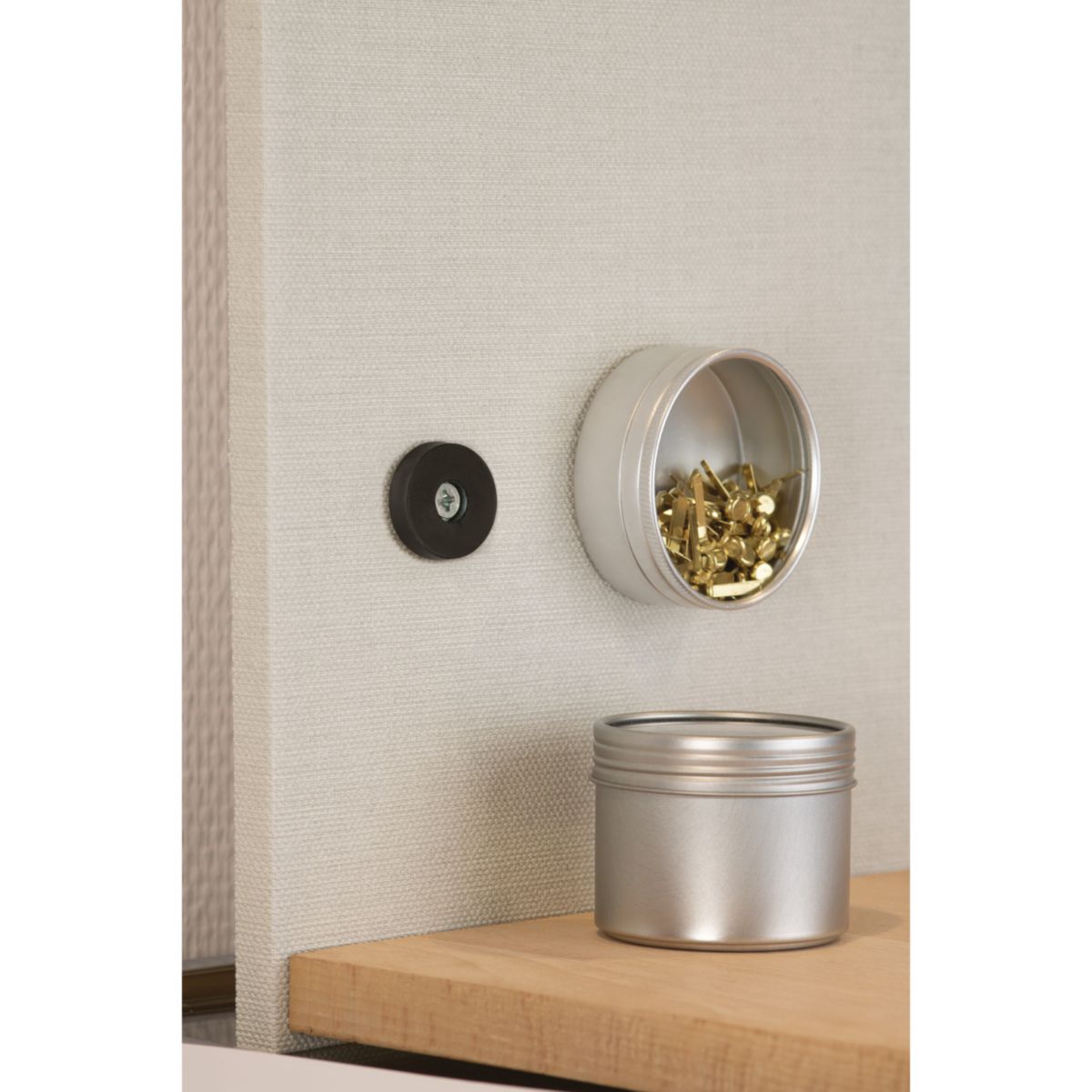 Suki Magnet Neodym mit Senkbohrung Ø 22 x 4 mm, gummiert, schwarz Bild 5